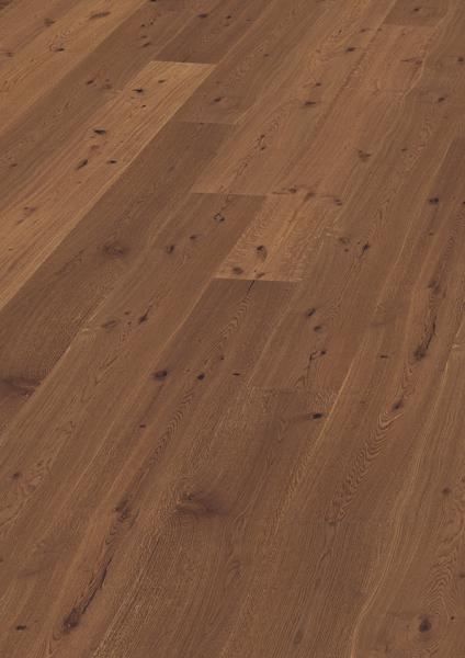 Landhausdiele Eiche XXL Schlossdiele astig, gebürstet, geräuchert natur geölt 2,93²/Paket